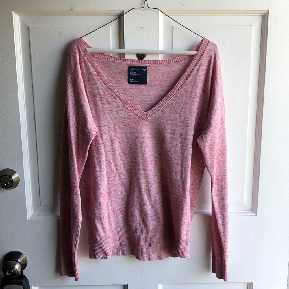 Pink american eagle sweater